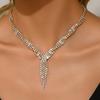 1PC Women's Fashion Trendy Tassel Pendant Necklace Jewelry Suitable for Date, Party, Festival Gift-2164