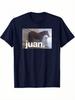 Versatile and Stylish Mens Tshirt with Humorous Juan Horse Meme Design Crew Neck Tshirt Featuring Juan Text