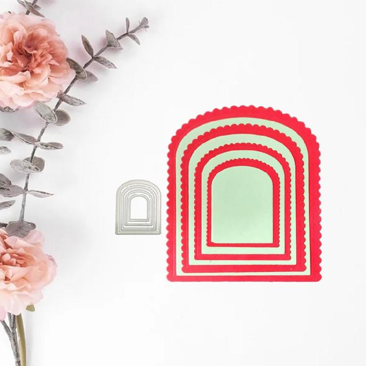 Nesting Arch Cutting Dies Embossing Die Cuts for Gift Card Making