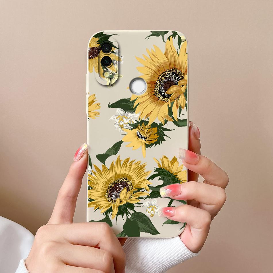 Case Cover For Redmi 7 Cartoon Soft Smooth Liquid Silicone Full Protection Anti Choc Phone Cover For Xiaomi Redmi7 Bumper Fundas