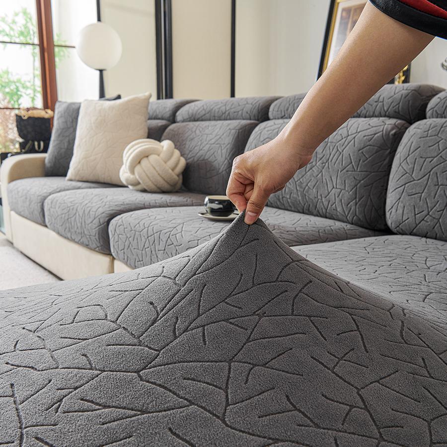 1pc Jacquard Sofa Slipcover Non-slip Stretch Sofa Cover Couch Cover Furniture Protector For Living Room