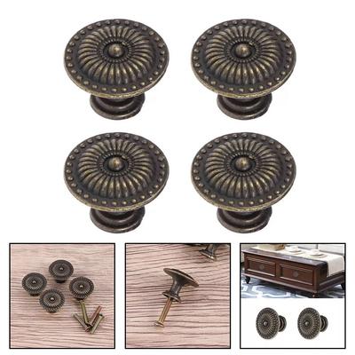 Retro Stil Schwarze Griffe Bronze Schrankknopf Schubladengriffe
