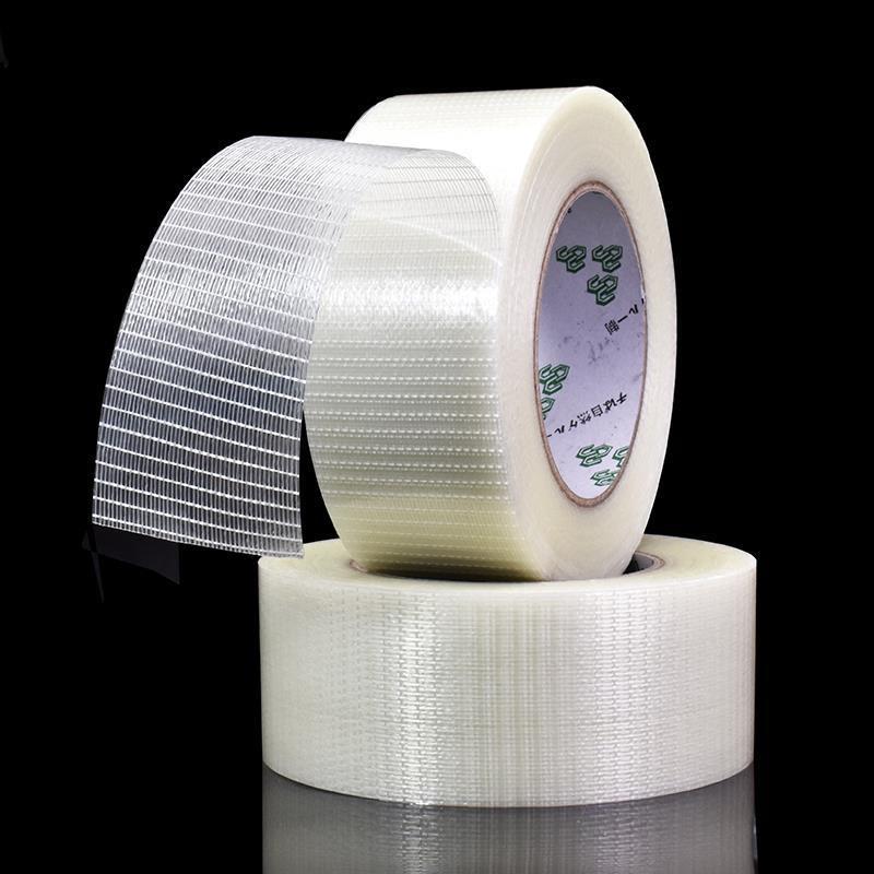 25M/50M Grid Fiber Tape Toy Airplane Model Super Strong Mesh Single-Sided Tape Wear-Resistant Glass Fiber Strong ReinforcedPinstriping Tape 3