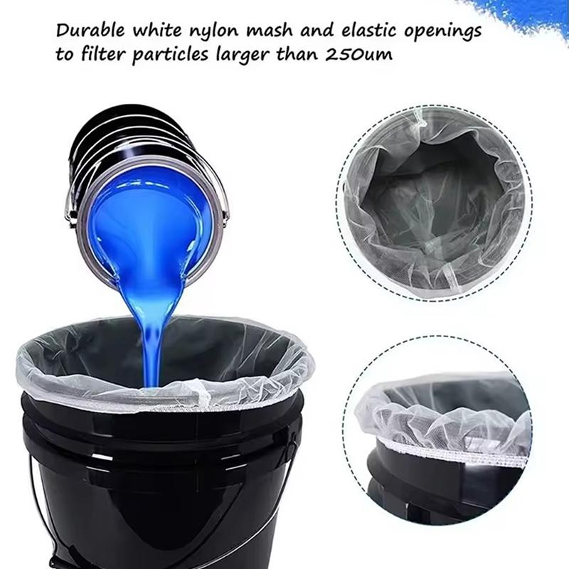5Pcs Nylon Paint Strainer Bags Top Opening Paint Strainer Bags Paint Screen Net Home Decoration Paint Screen Net Filter Bag