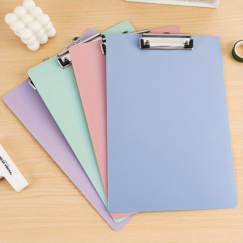 Simples A4 A5 A6 Bill Clipboard Bloco de notas Clip Board Folha solta Caderno Arquivo Grampos de escrita Suporte de papel Material escolar de escritório