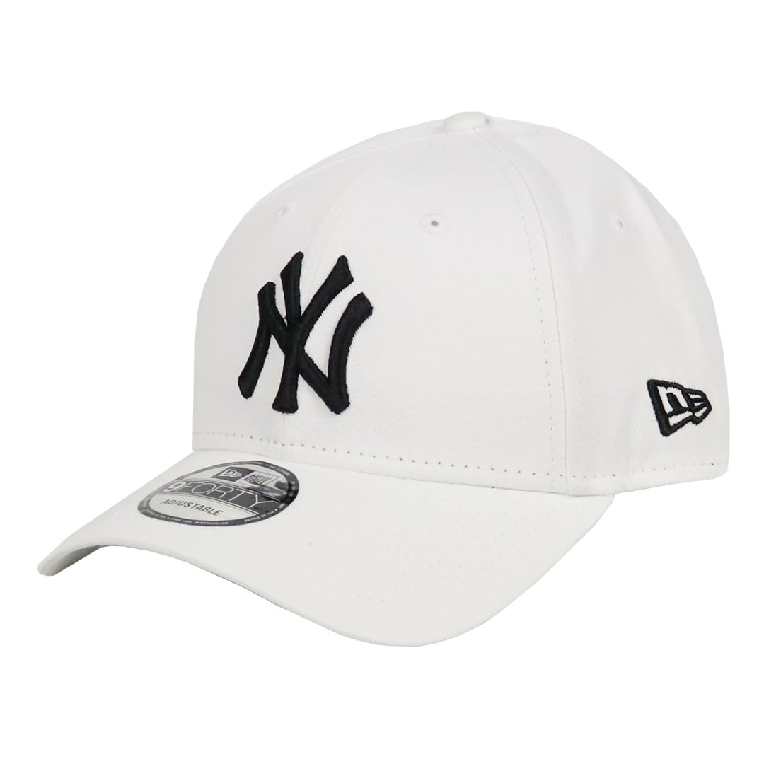 

New Era Cap for Men and Women 9FORTY Hat MLB Major League Baseball Cap Unisex Logo Brand New York Yankees Essential White Free Size 10745455 [Used]