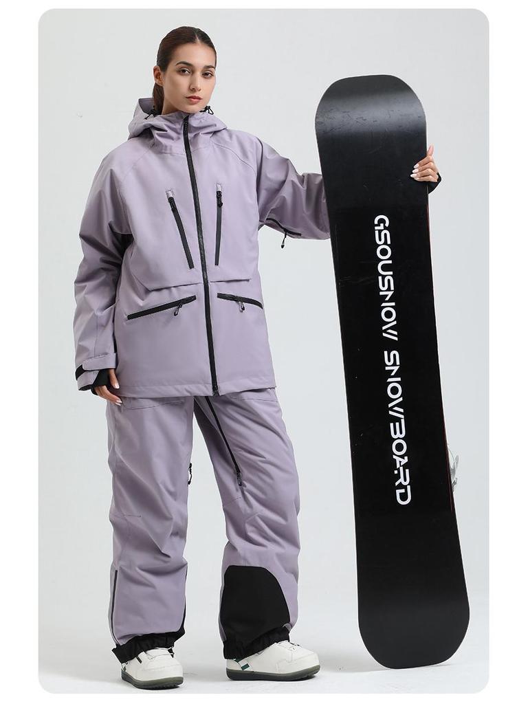 Men's and Women's Winter Ski Suit: Warm, Breathable, Waterproof, and Windproof for Outdoor Snowboarding and Sports.