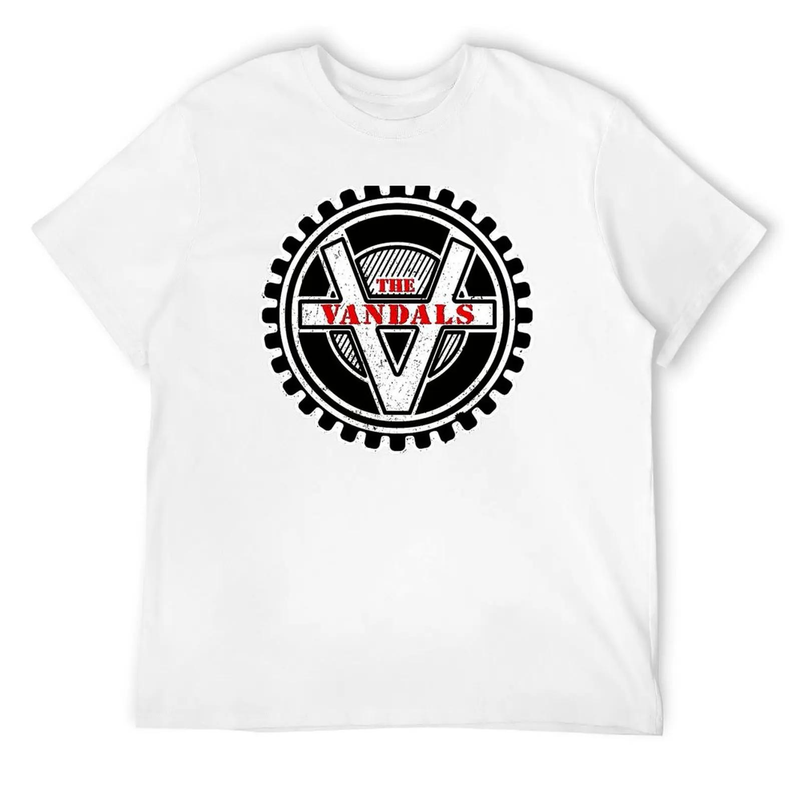 Футболка Vandals Большие размеры Футболки Графические футболки Мужская дизайнерская футболка S белый