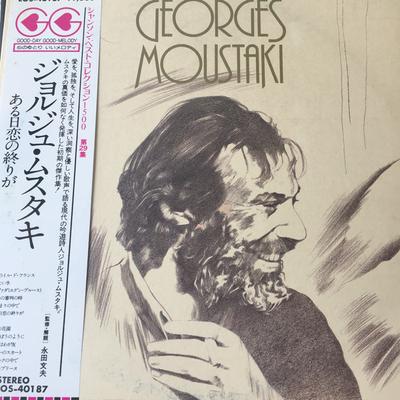 Płyta LP GEORGES MOUSTAKI - Chanson Best Collection 1500 EOS40187 Odeon Japan Obi Pop