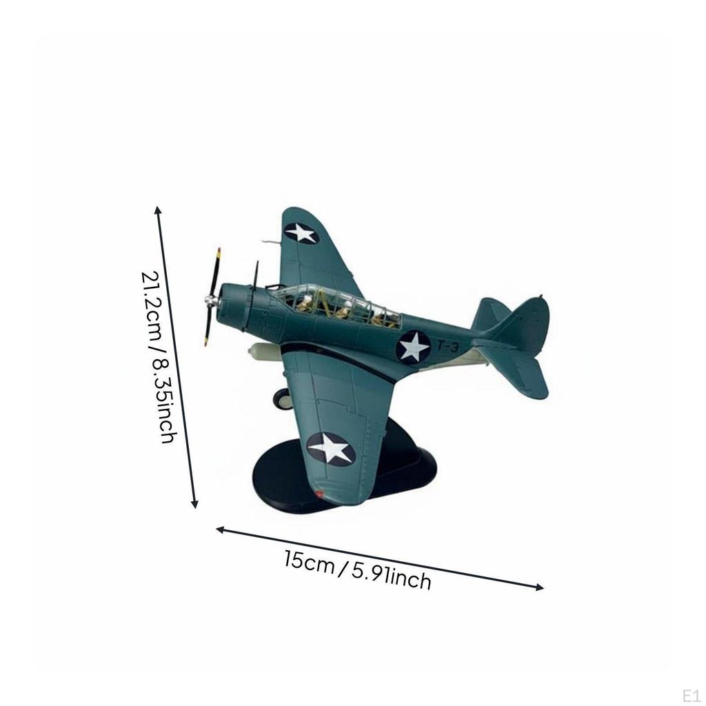 1/72 Scale Model Detailed WW2 Aviation Armament Warplane PreAssembled US Airplane Display
