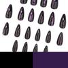 Hot-selling cat eye flash almond nail fake nail black wear nail fake nail fake nails
