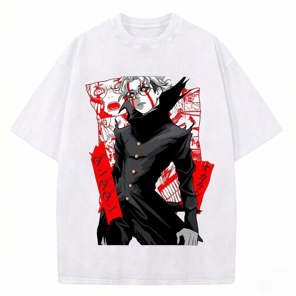Dandadan Okarun T-shirt Men Japanese Anime T Shirt Cartoon High Quality Cotton Tshirt Aesthetic Fashion Tee Male