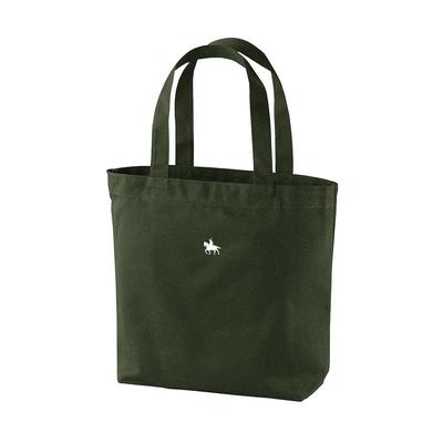 Domain Equestrian Tote Bag Canvas A4 Bag Eco Bag Large Capacity Lightweight Handbag 1508 [Sendai "Date Masamune" Statue] (Khaki)