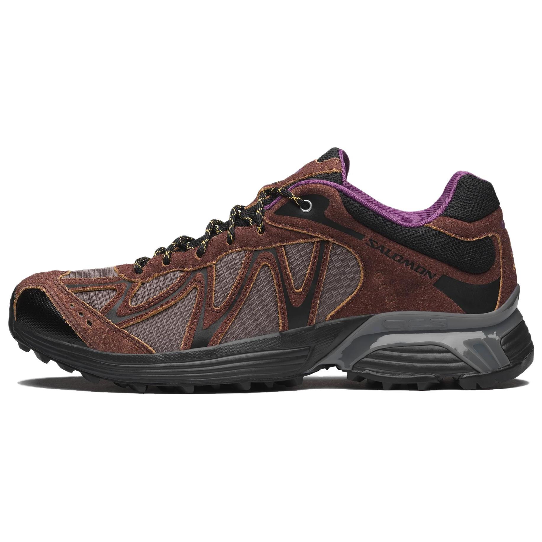 Мужские кроссовки SALOMON XT WHISPER Низкие Беговые кроссовки Унисекс Шоколадно-коричневый 40.5 black