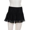 Spring/Summer Ballet Style High Waist Black Lace A-line Skirt for Women