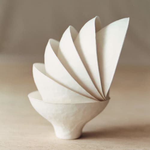 WASARA Medium Bowl, White, 350ml, 6-pack, DM-008R