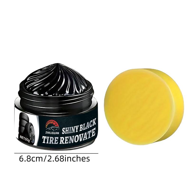 

Воск для блеска автомобильных шин - Воск для полировки шин, Защита от УФ-лучей и Водоотталкивающее покрытие, Восстанавливает черный финиш и Предотвращает растрескивание
