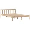 Vidaxl Bed Frame Without Mattress, 140X200 Cm, Solid Pine Wood