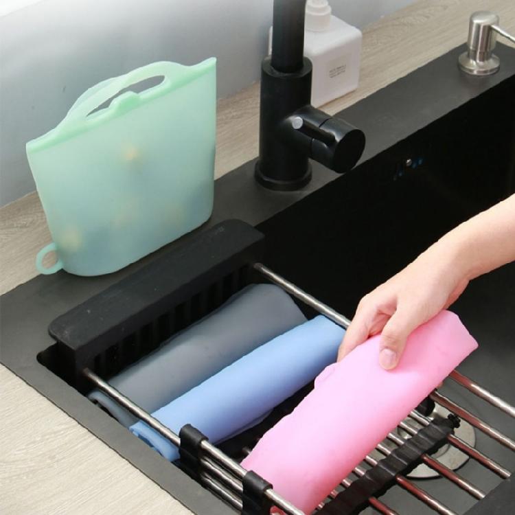 Convenient Silicones Sterilizer Bag Kitchen Bag Transparents Freshes Shut Bag for Refrigerator Freshes Keep Accessory