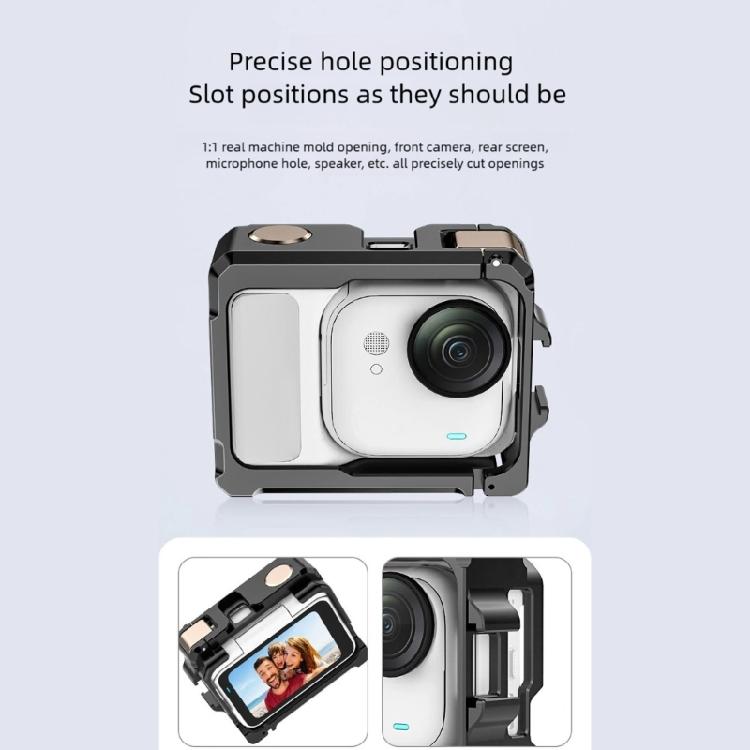 All Metal Camera Bracket Quick Detach For Pocket Cameras Vlogging Featuring Double Mount Point Tool Less Assembly Design