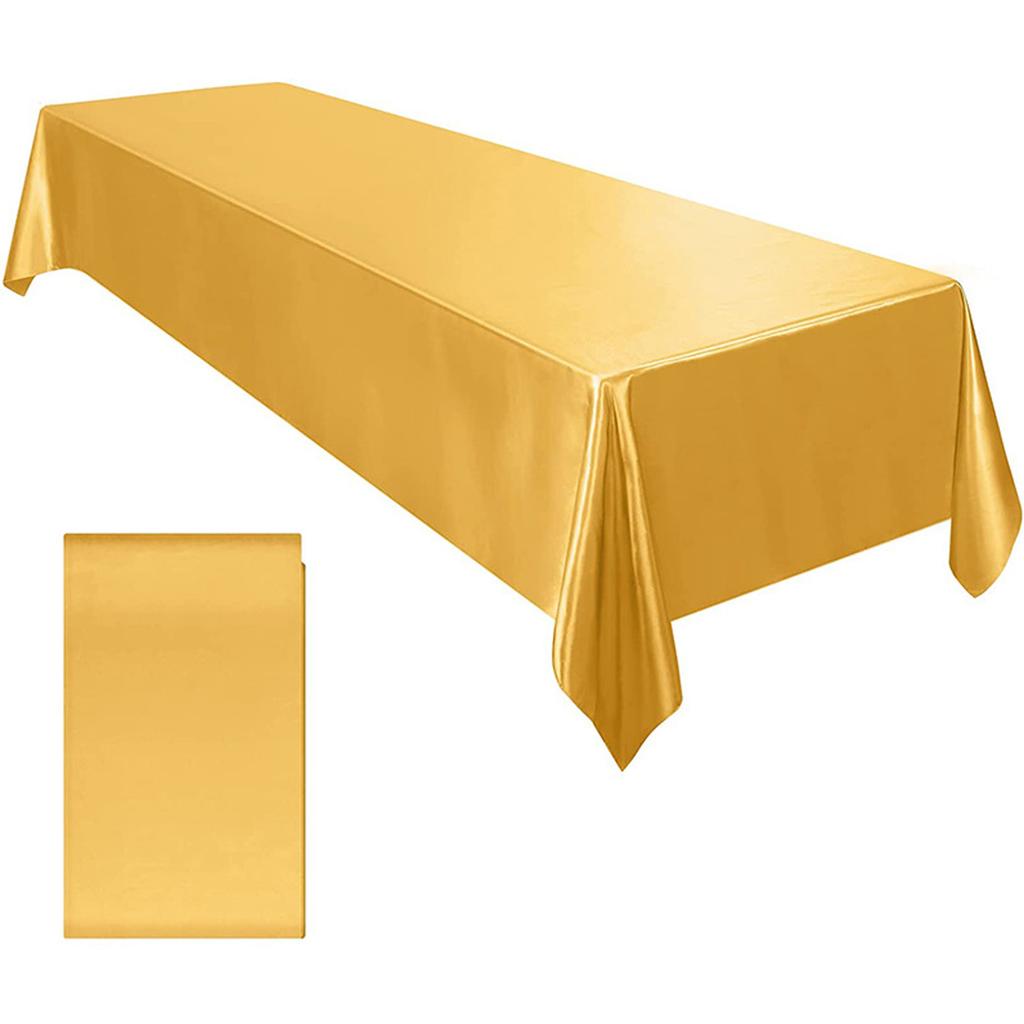 Elegant Dining Tablecloth Cotton Linen Satin Rectangular Table Towel Water and Stain Resistant for Long Use