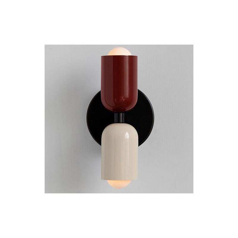 Retro Iron Wall Light With Dual Heads For Home Interior And Bedroom Use