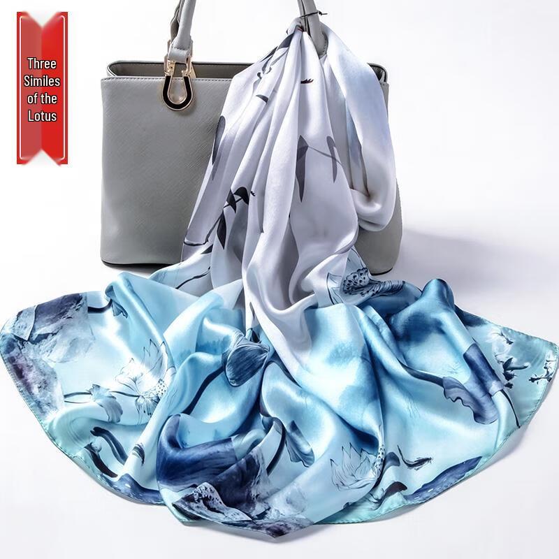 HANDUNYOU Lotus Scarf Gift Set for Mothers