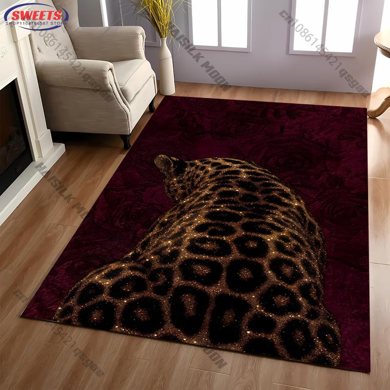 1PC Tiger Print Carpet Living Rooms Bedrooms, Sofas, Modern Large Area Decorative Rug Gifts for Family and Friends Fast Shipping