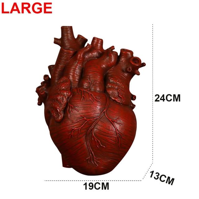 

Скандинавський стиль Ваза Смола Анатомічна форма серця Ваза для квітів Домашнє мистецтво Скульптура Настільний горщик для рослин для вітальні Спальня Декор
