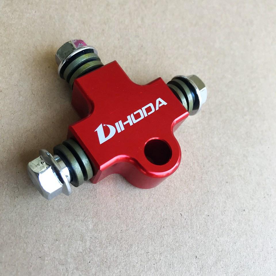 Tubo Freno Idraulico Moto Connettore a T in CNC / Raccordo a T per Staffa Tubi di Modifica Adattatore