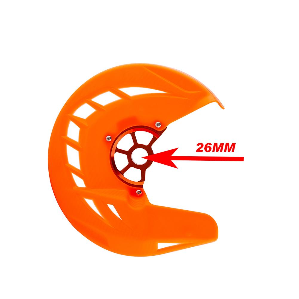 

22mm 26mm Motorcycle Front Brake Disc Guard Cover For KTM Husqvarna 125-400 450 530 SX SXF XC XCF EXC EXCF TC FC 2015-2022 26MM Orange orange