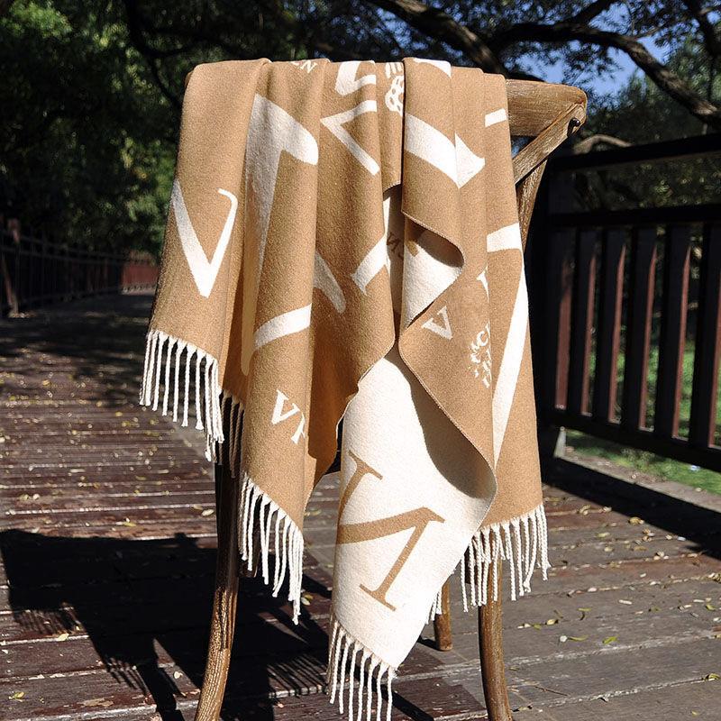 Women's Winter High End Autumn and Winter New Style Korean Imitation Cashmere Knitted Scarf Fashion Versatile Warm Shawl for Men