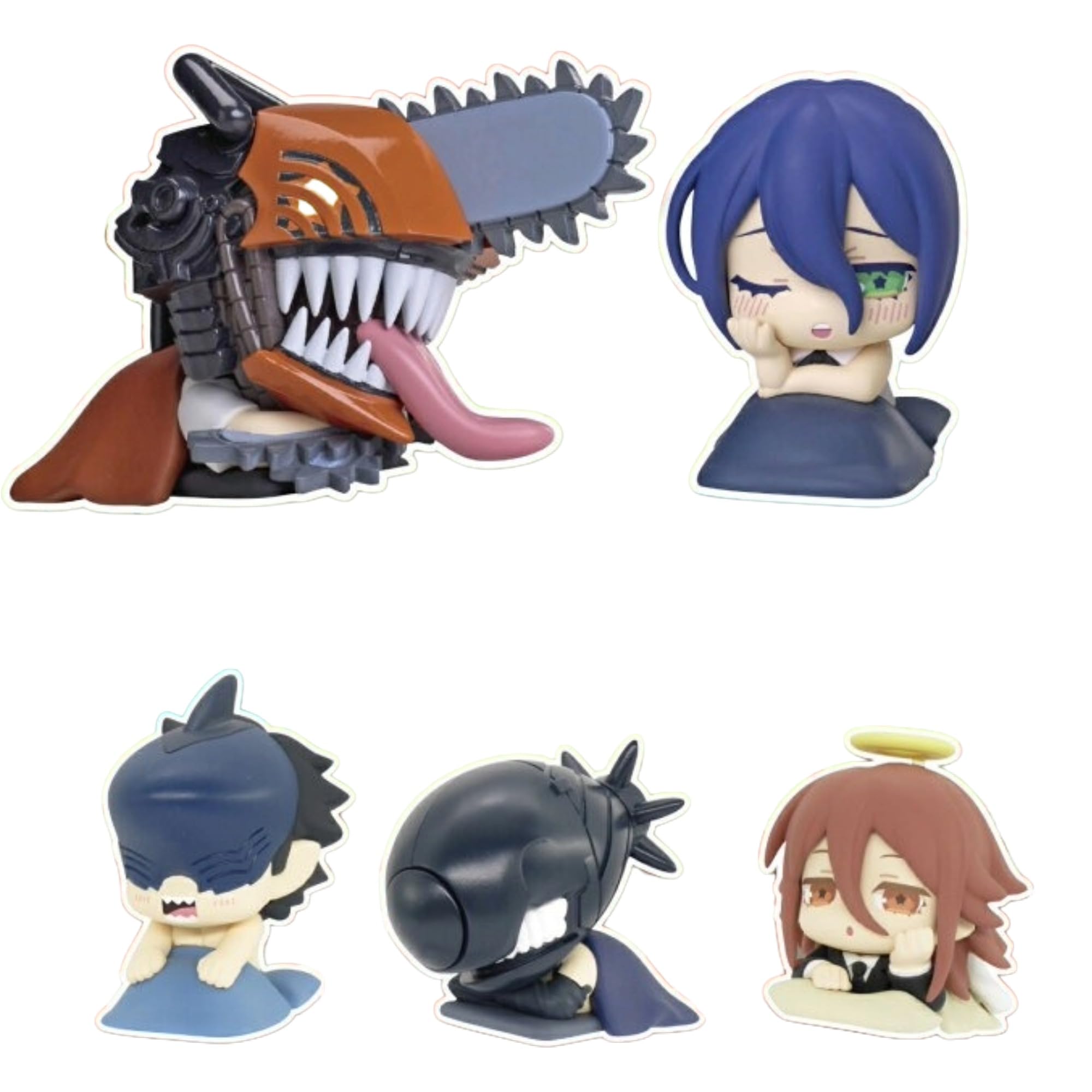 STASTO STAND STONES Onemutan Chainsaw Man Complete Set of 5 Types Capsule -Reze Arc- × (Gachapon Toy)