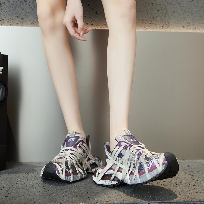 Μοντέρνα Unisex Dad Sneakers: Casual Παπούτσια Χαμηλού Προφίλ που Αυξάνουν το Ύψος με Χοντρές Σόλες για Άνοιξη & Καλοκαίρι