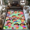 Dora Explorer Customizable Name Area Rug Design for Playrooms Balcony Bedrooms Hallway Antislip Carpet Office home decor Best for Christmas