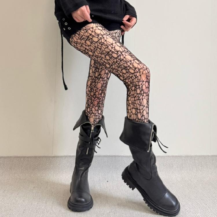 Fishnet Stockings, High Waist Tights for Women,Patterned Fishnets Party Mesh Stockings Pantyhose Thigh High Socks Gifts