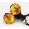 4x Schwarze Motorrad Blinker für Yamaha Suzuki Honda