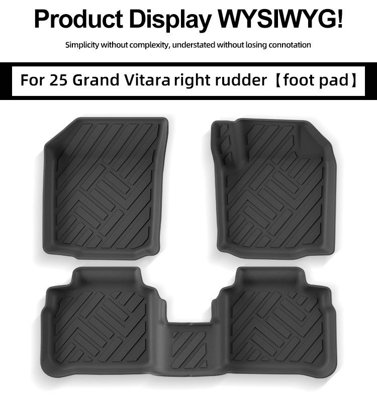 Fits 25 Suzuki Grand Vitara Models: TPE Floor Mats and Trunk Mats
