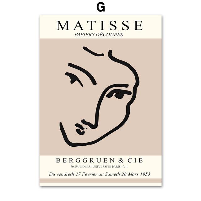 Matisse Colorful Coral Shapes Wall Art Canvas Painting Nordic Posters And Prints Abstract Wall Pictures For Living Room Decor