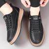 Soft Leather Slip-On Men's Casual Shoes: Trendy Spring/Autumn Design with Comfortable Sole