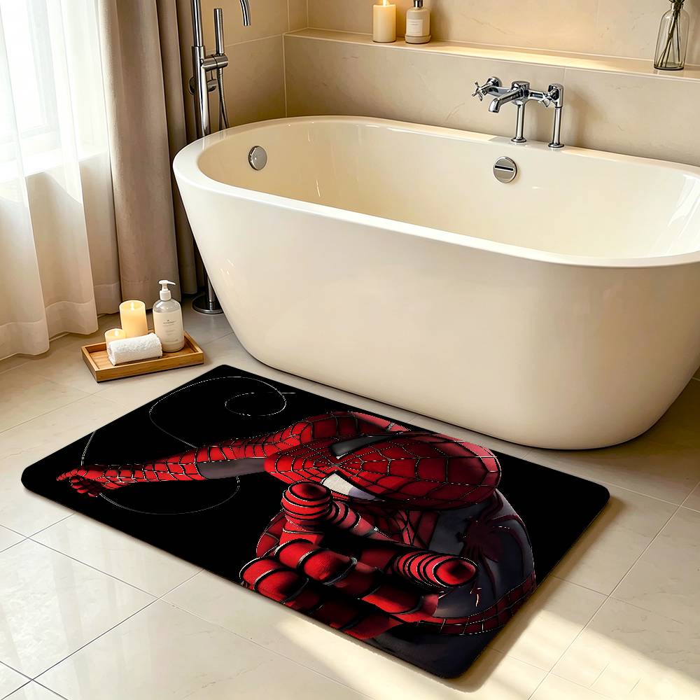 Classic S-Spider-Man-S Carpet Bathroom Anti-slip Mat Door Mat Home Decoration Mat Entrance Door Mat Scratch-resistant Door Mat