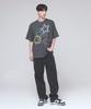 GRAVER [Unisex] Spray Doodle Short Sleeve T-Shirt_Charcoal