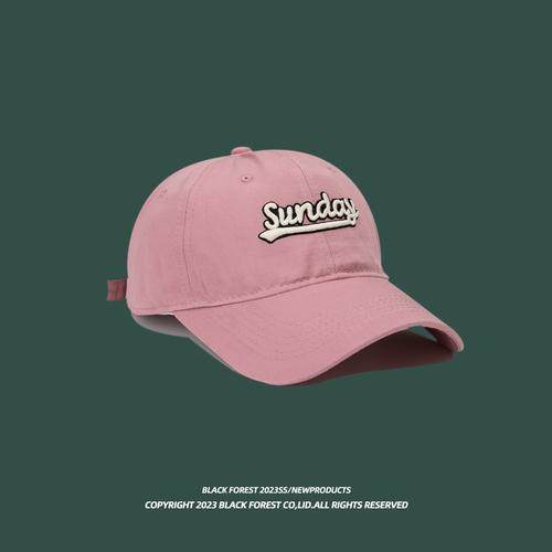 Hat Brim Tall Crown Baseball Cap round Face Suitable Hat Female Face-Looking Small Peaked Cap Male