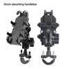 Moto Motorcycle Phone Mount Handlebar Holder Shockproof GPS Bracket Motorbike Scooter Universal Anti-vibration Smartphone Clamp
