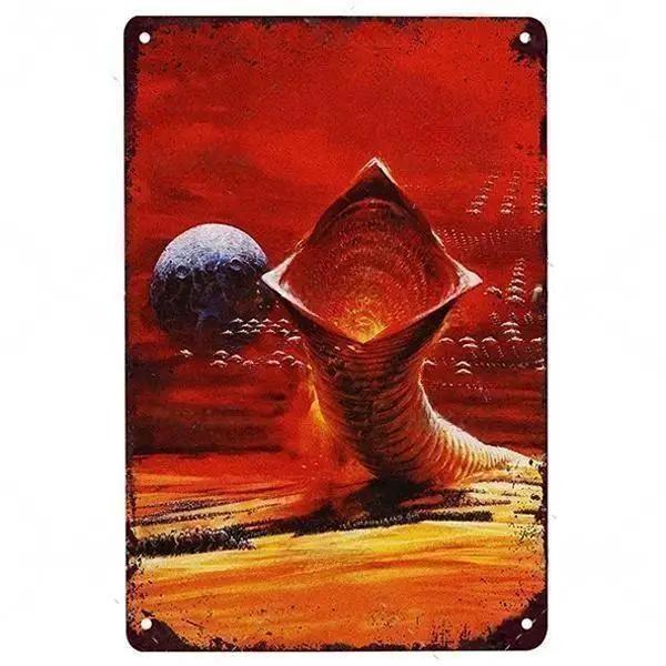 Poster Film Științifico-Fantastic Semn Metalic Placă Vintage Semn din Tinichea Placă Decor de Perete Pentru Bar Club Man Cave Art Pictură Poster Film