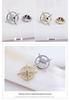 Starlight Zirconia Cross Brooch: Men's & Women's High-End Lapel Pin with Anti-Exposure Buckle.