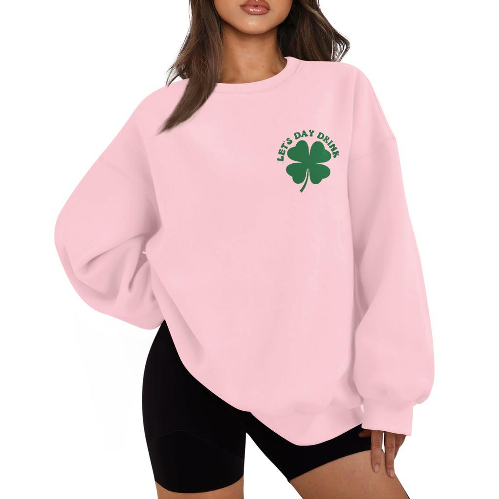 Women's Casual Fashion Long Sleeve Round Neck Sweatshirt Top