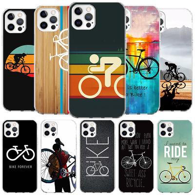 Bicycle Bike Sport Cover Phone Case For iPhone 16 17 Air 15 14 Pro Max 16E Phone Case 13 Mini 12 11 7 SE 8 Print Pattern Fit Cas