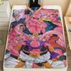 Dragon Ball Majin Buu Flannel Blanket Stylish Print Perfect For Home Bed Sofa Chair Travel Picnic -HE14