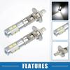 A Pair ABSOPRO Fog Lamp LED H1 Fog Lamp Bulb Headlight Bulb 5730 Chip